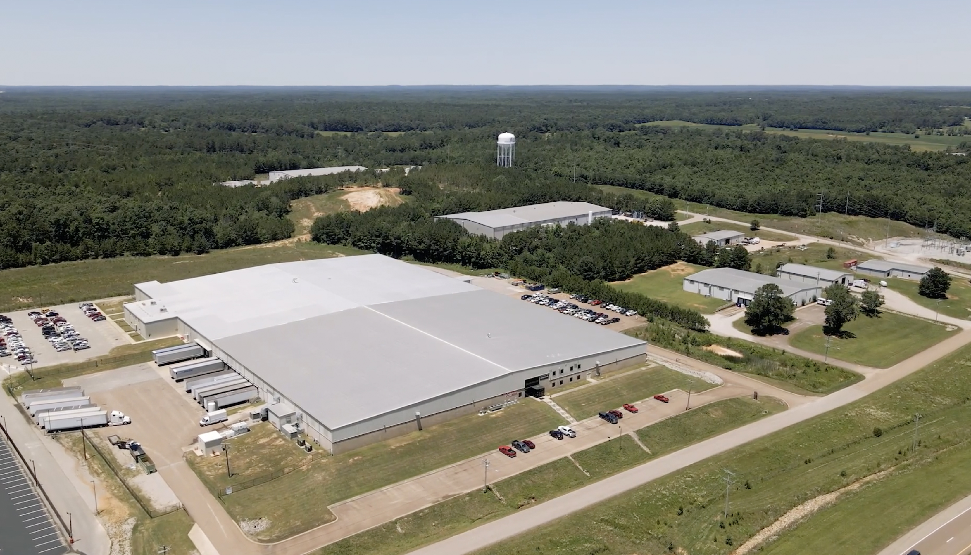 Aireal view of Selmer manufacturing plant