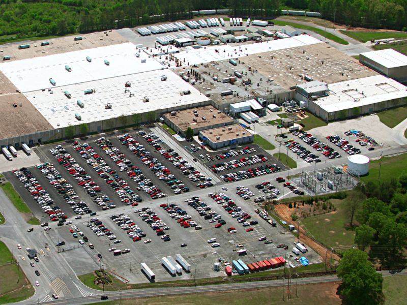 Aerial view of the Roper plant in Georgia